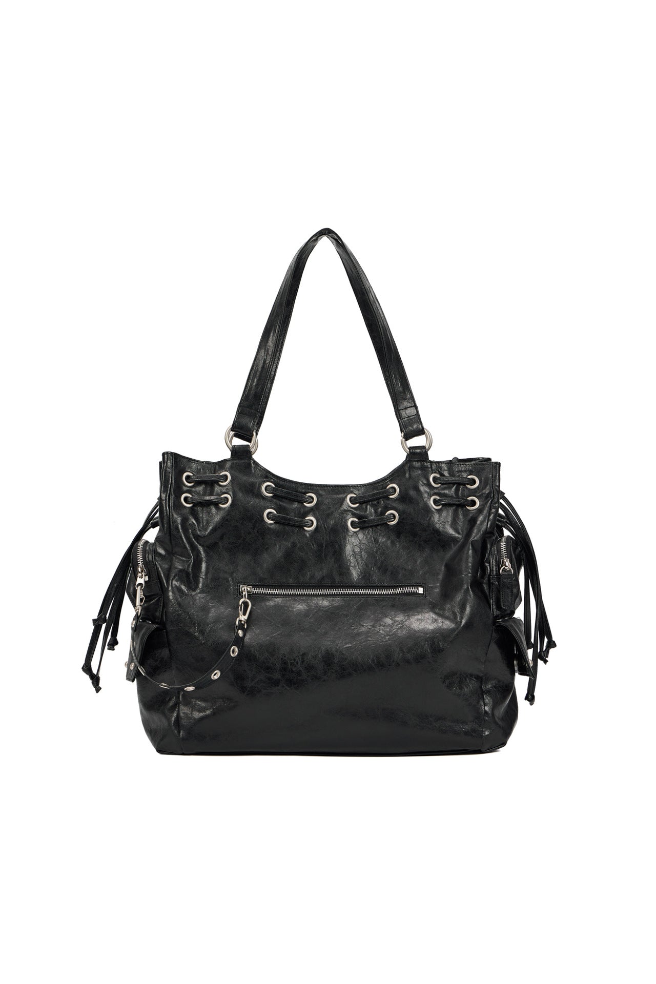 Large Capacity Totes Drawstring Pocket Studded Crossbody Bags