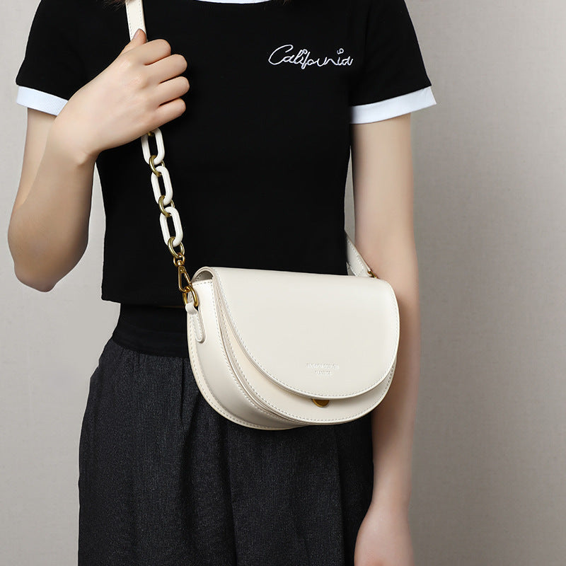 Women's Advanced Texture Trendy Leather Packet Fashionable Crossbody Bags