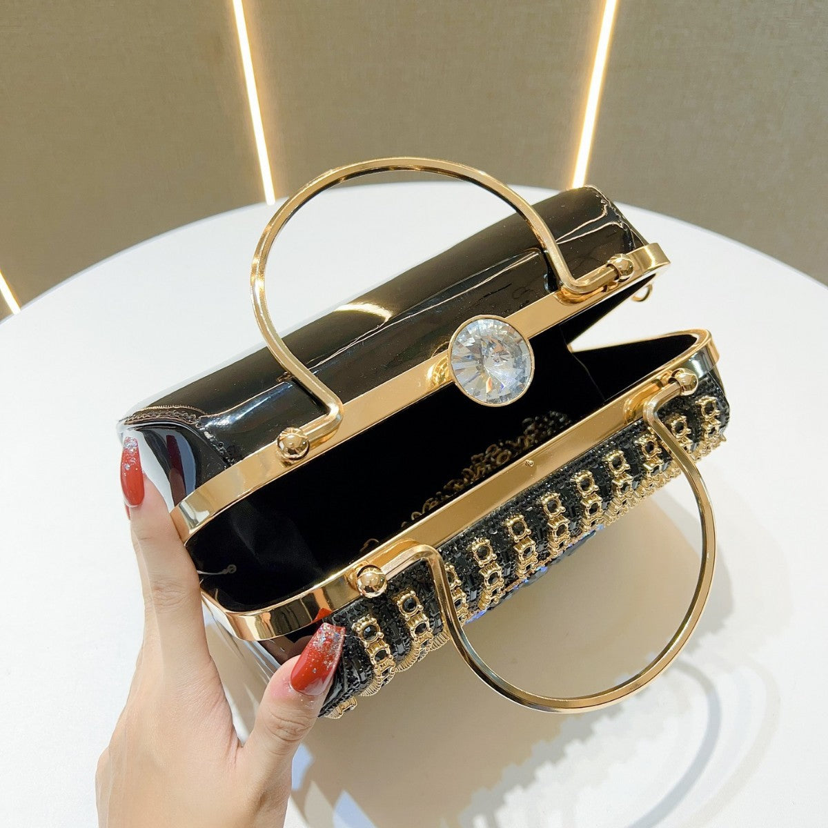 Dinner Dress Banquet Premium Full Diamond Handbags