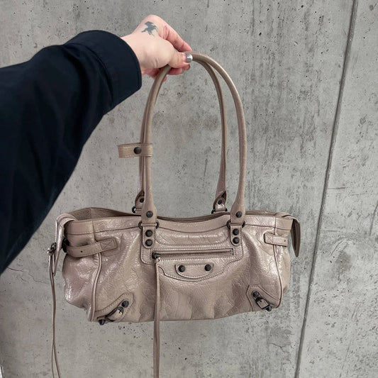 Women's Hot Punk Motorcycle Large Capacity Portable Bags