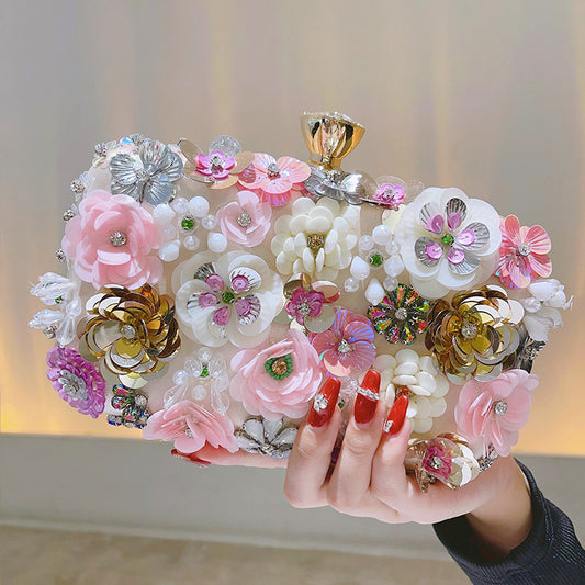 Women's Clutch Warm Temperament Dinner Banquet Flower Bags