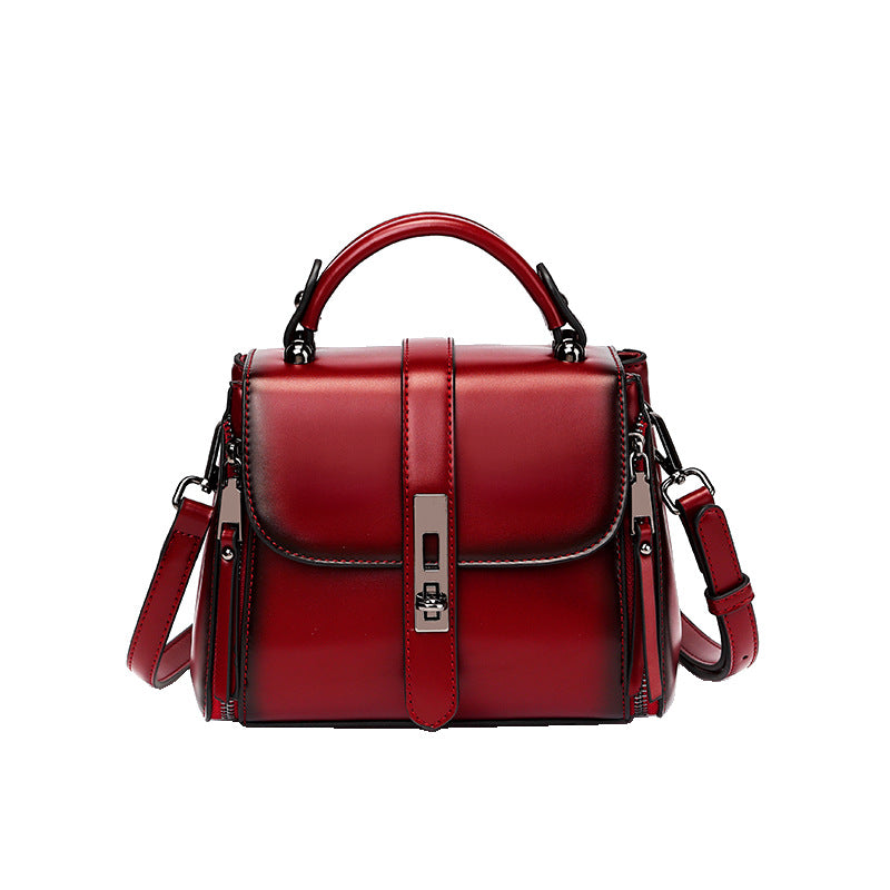 Women's Mature Elegant Retro Fashion Portable Soft Shoulder Bags