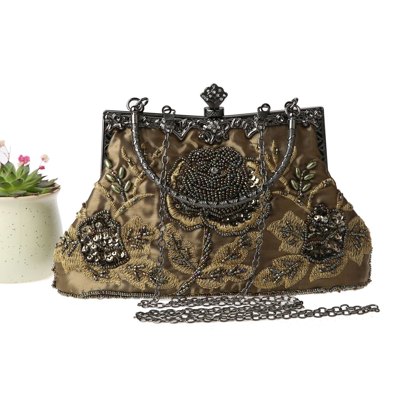 Retro Beaded Exquisite Clutch Dinner Handmade Evening Bags