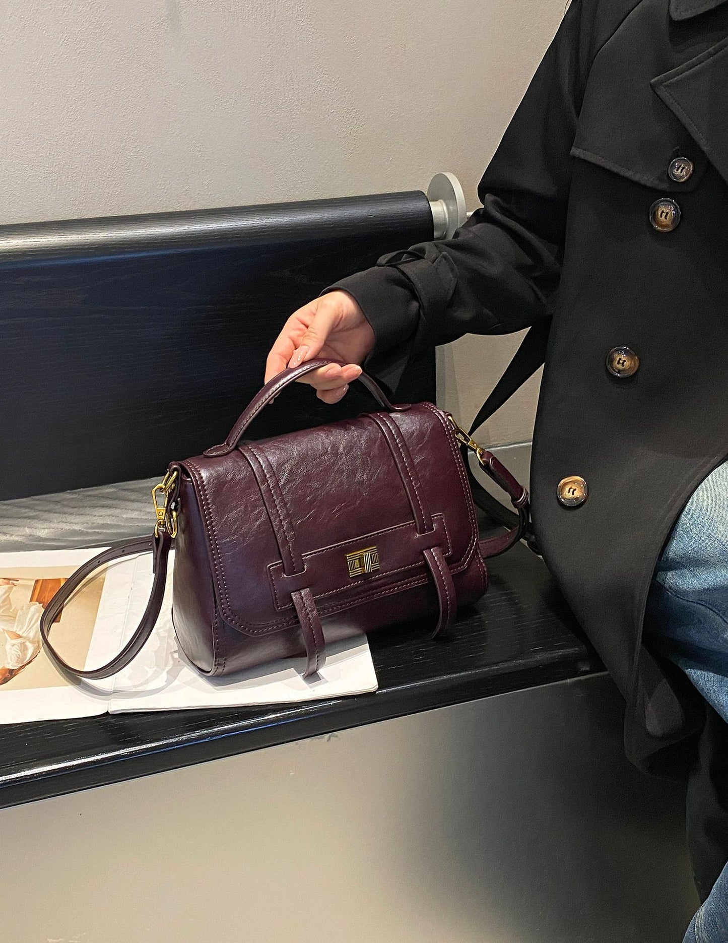 Women's Retro For Envelope Artistic Large Shoulder Bags