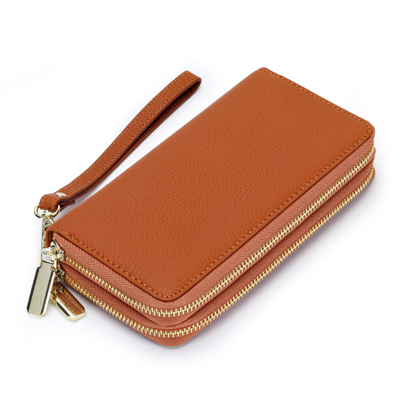 Women's Outside Leather Long Large Capacity Double Ladies Wallets