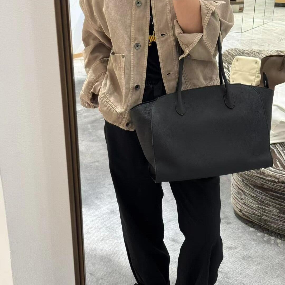 Women's Genuine Leather Niche Shopping Minimalist Large Bags