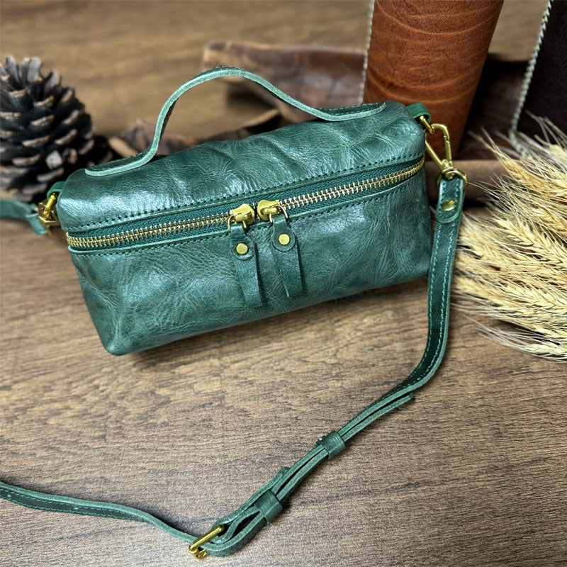 Women's Genuine Leather First Layer Cowhide Niche Crossbody Bags