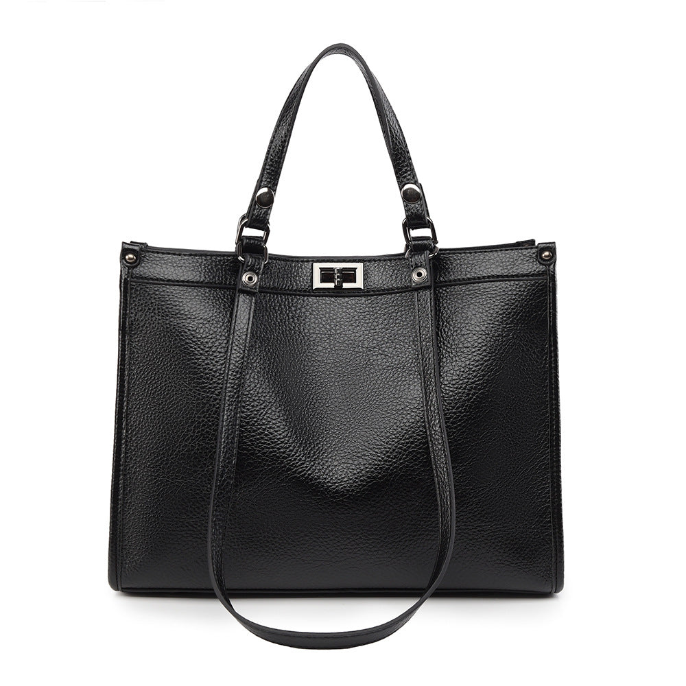 Women's High-grade Retro Large Capacity Commuter High Shoulder Bags