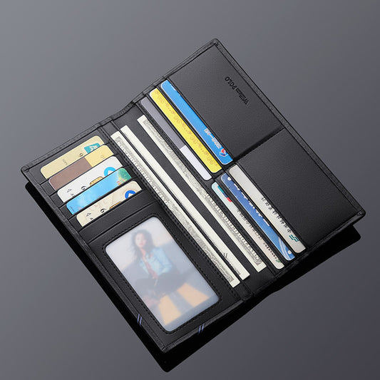 Men's Emperor Paul Long Leather Cowhide Thin Men's Wallets