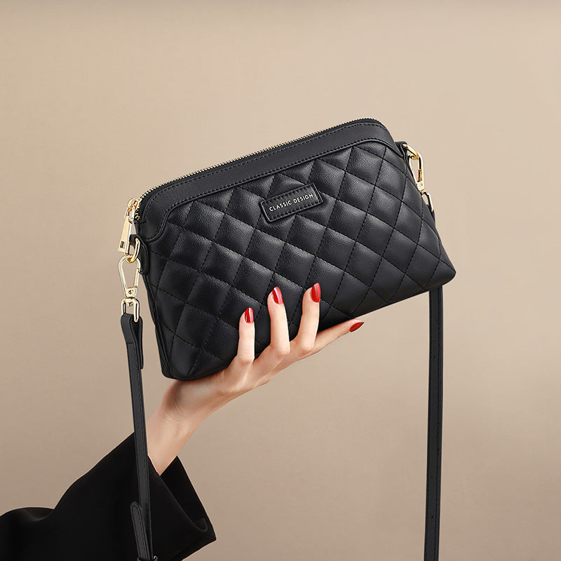 Women's Diamond High Sense Mother Genuine Leather Crossbody Bags