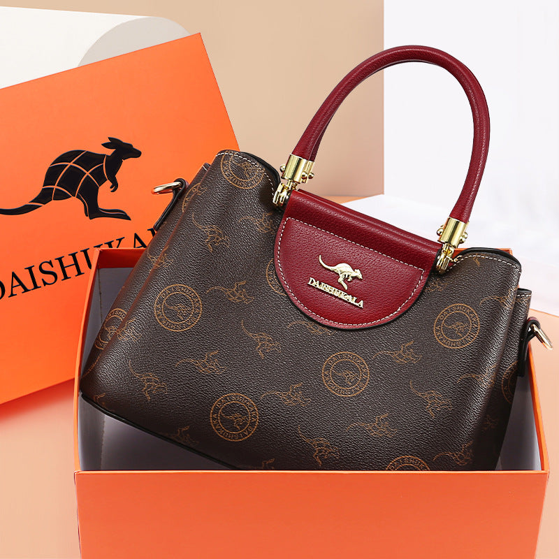 Women's Soft Leather Summer Fashion Monogram Portable Bags