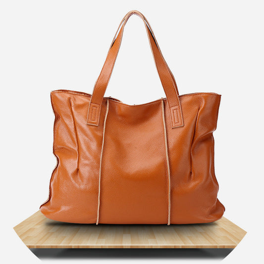 Women's Cowhide Leather Female Large Capacity Genuine Bags