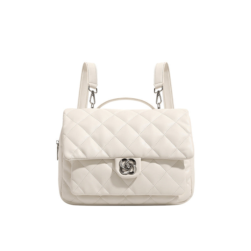 Women's Comfortable Chic Rhombus Large Capacity Backpacks