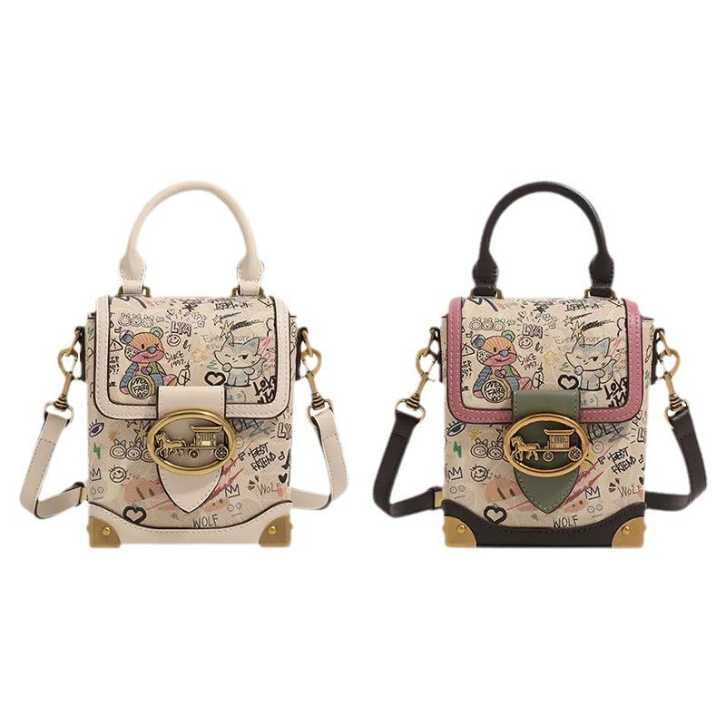 Women's Niche High Sense Cell Fashion Cartoon Crossbody Bags