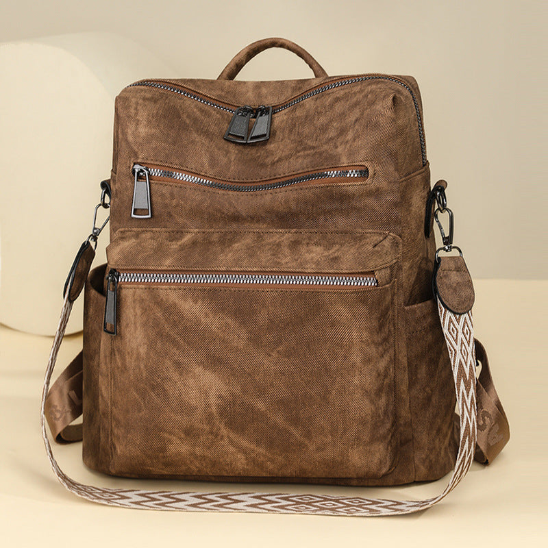 Women's Large Capacity Design Leather Waterproof Mummy Backpacks