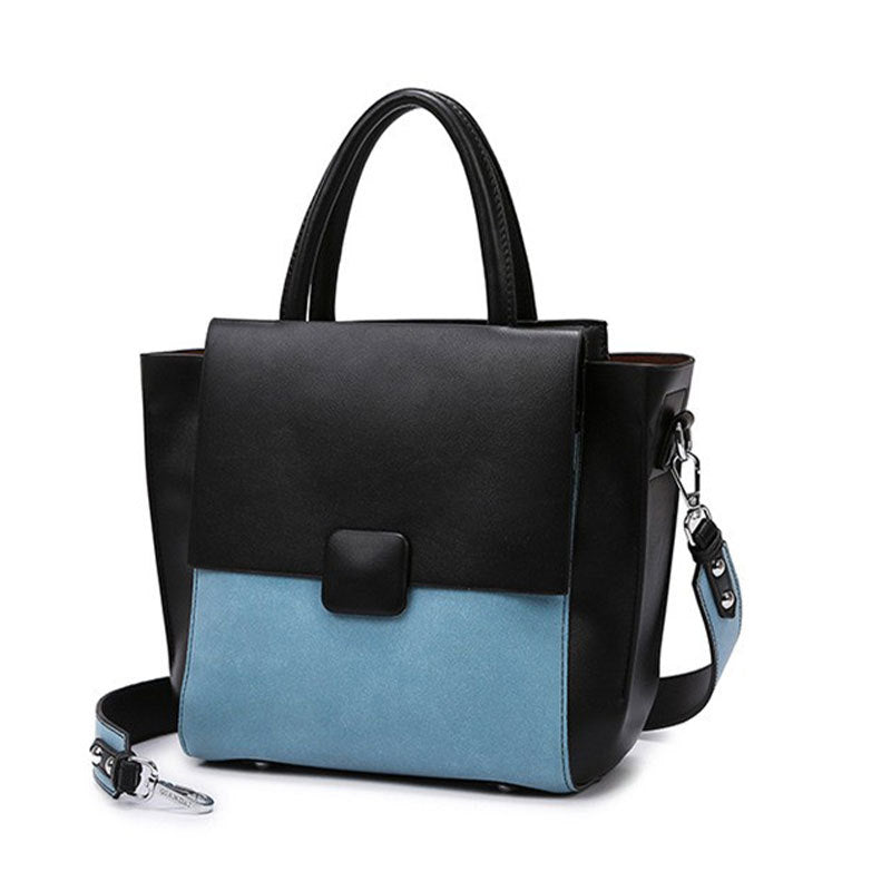 Women's Color Block Matte Fashion Simple Elegant Handbags