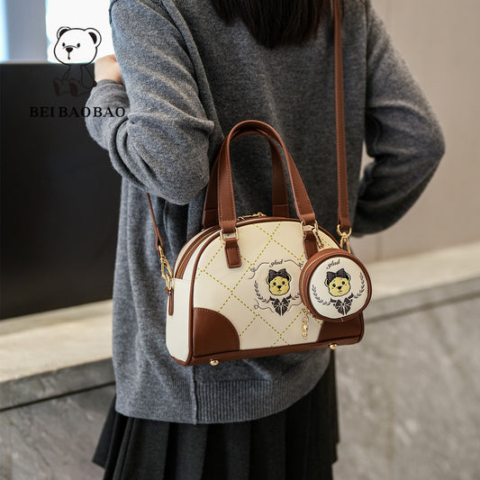 Women's Source Large Capacity Contrast Color Cute Handbags