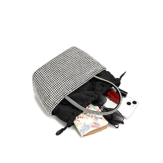 Women's King Rhinestone Summer Diamond Drawstring Vegetable Evening Bags