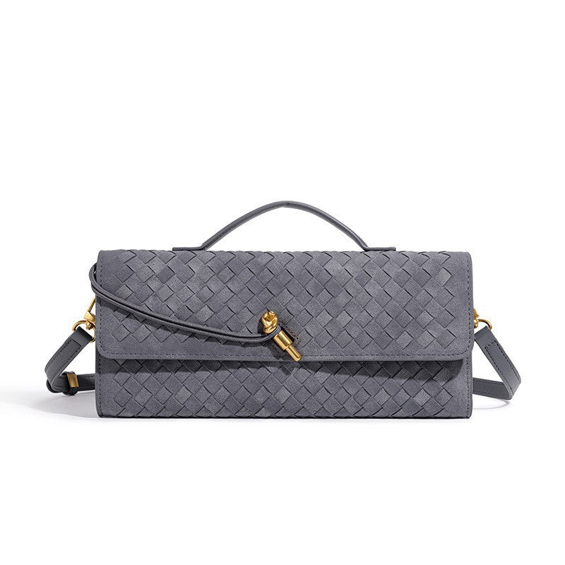 Women's Baguette Fashion Frosted Hand-woven Clutch Bags