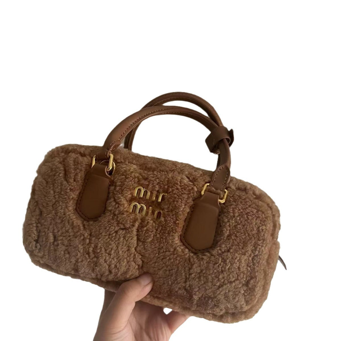 Design Cute Lamb Wool Saddle Fashion Bags