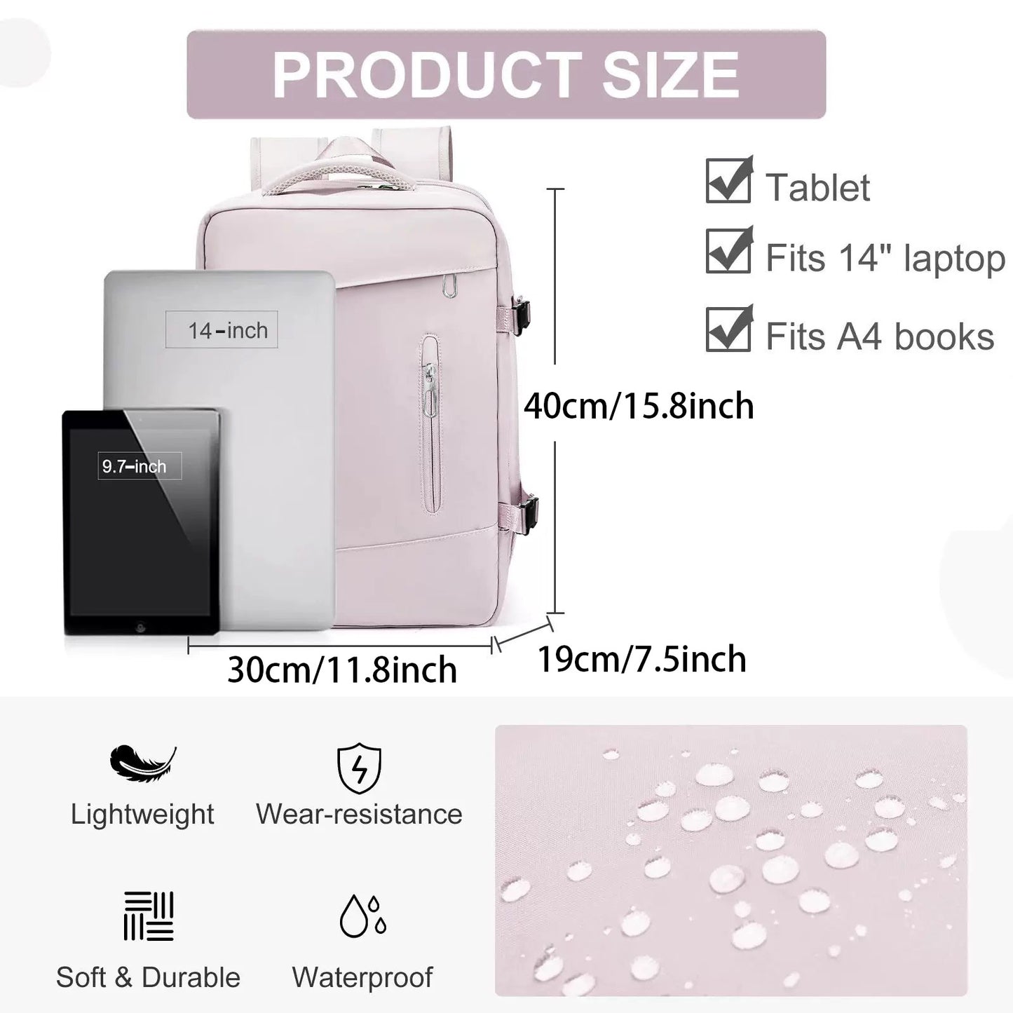 Slouchy Charming Dry Wet Separation For Backpacks