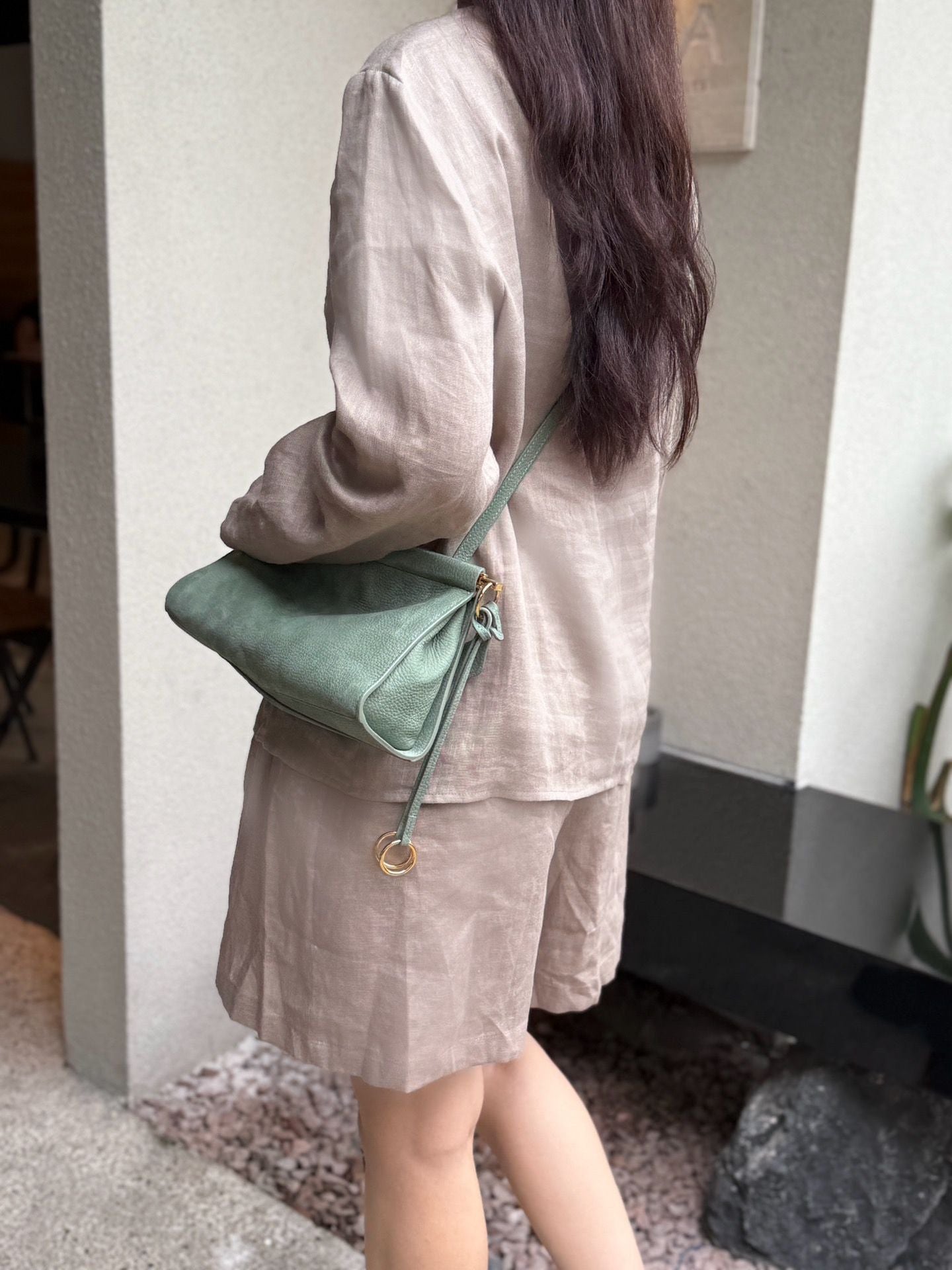 Light Luxury High-grade Imported Cowhide Clip Bags