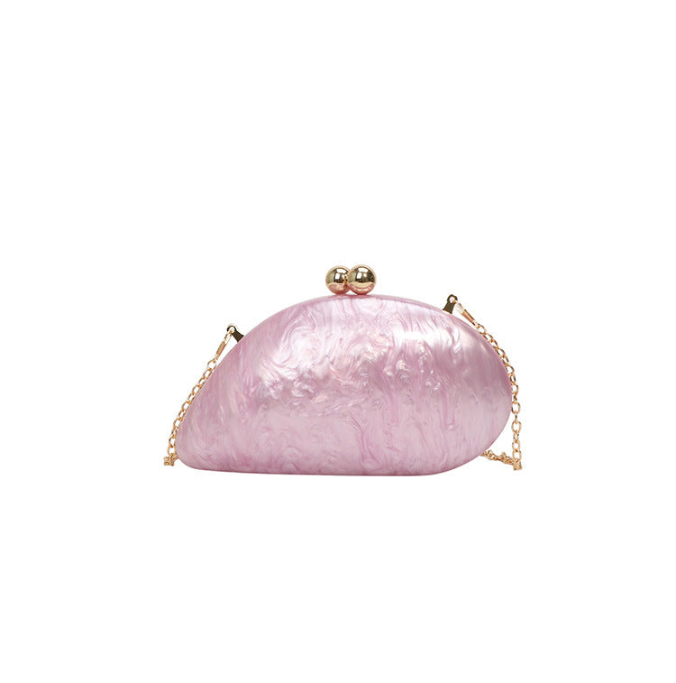 Women's Dinner Clutch Acrylic Slug Shape Minority Bags