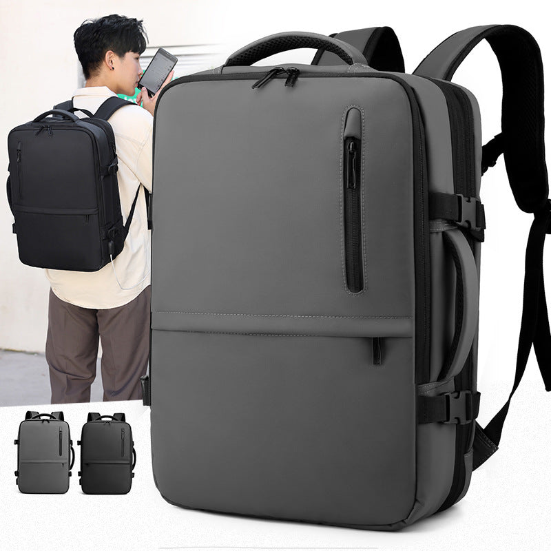 Men's Waterproof Rucksack Business Large Capacity Expansion Laptop Bags