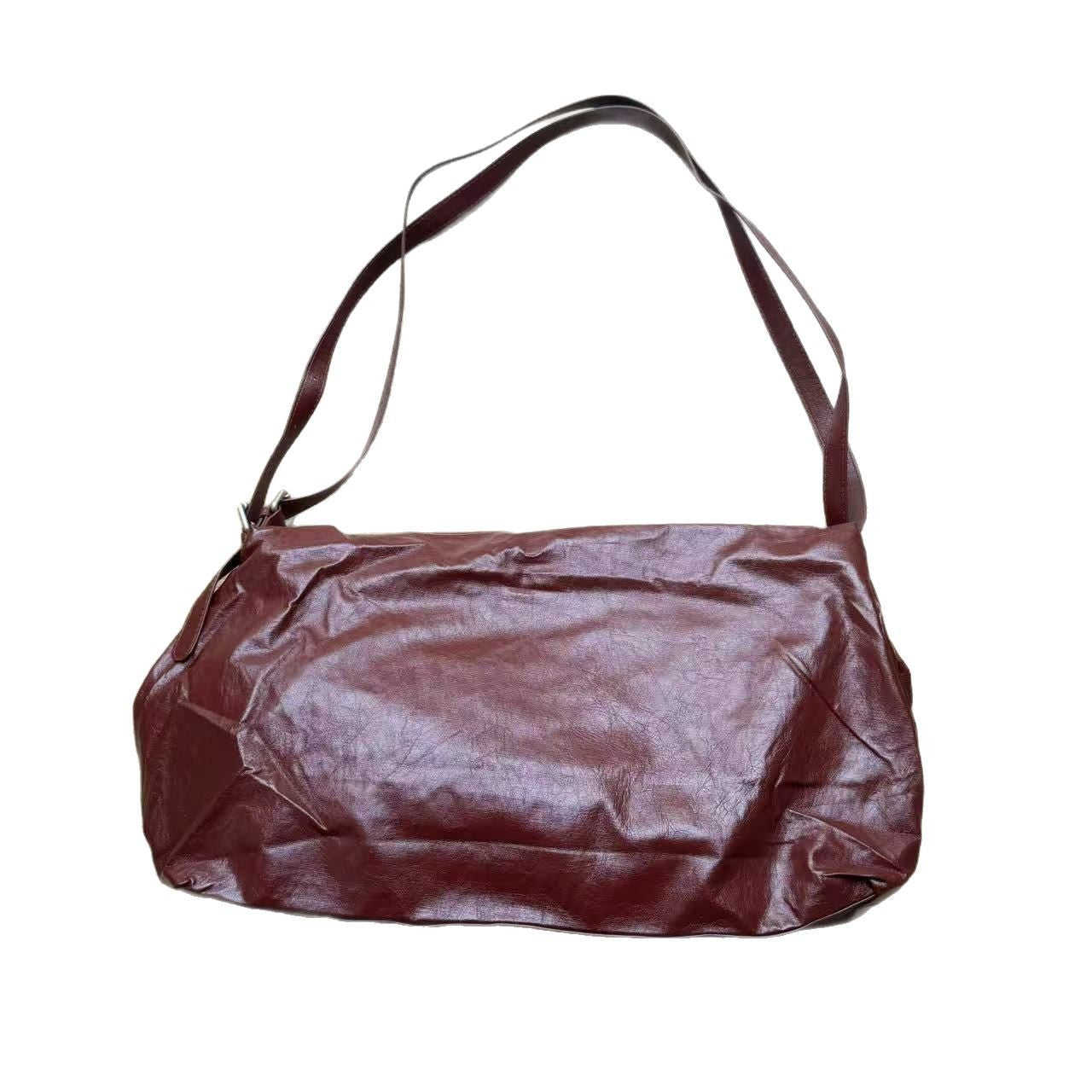 Korean Style Single Soft Leather Large Bags