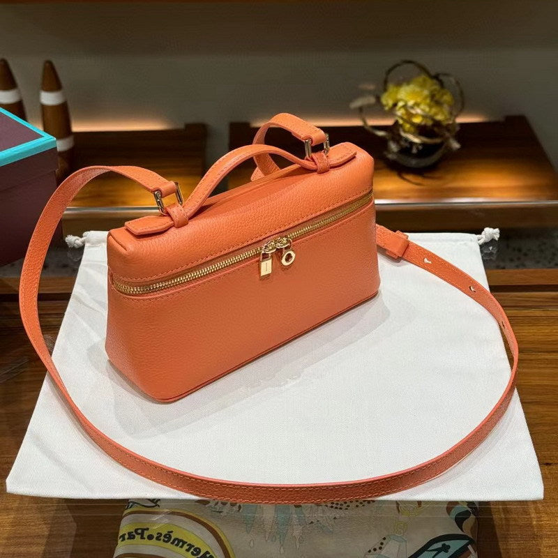 Women's Leather Pattern Lunch Box Mini Handbags