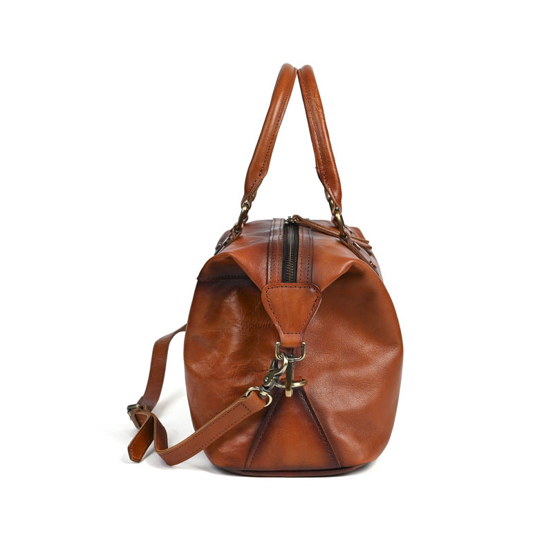 Women's First Layer Cowhide Adjustable Large Capacity Business Style Handbags