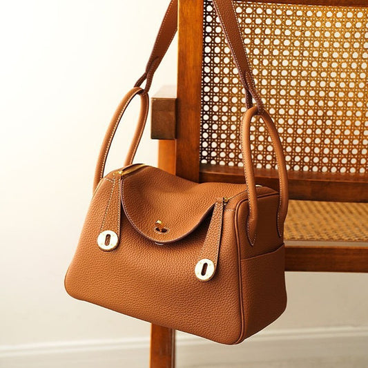 Large Lindi Imported First Layer Cowhide Crossbody Bags