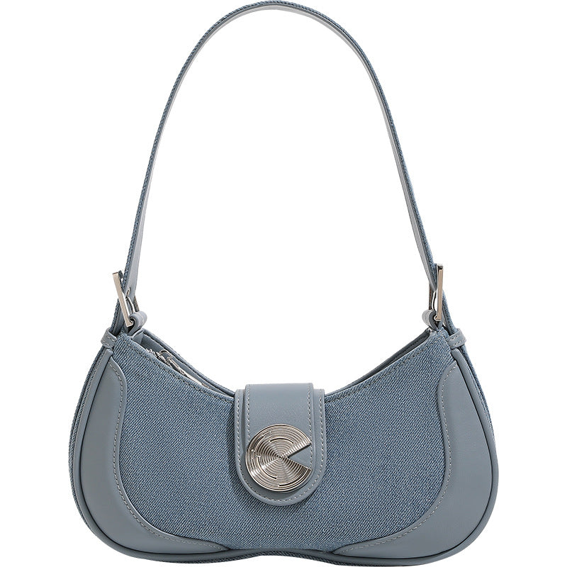 Women's Design Portable Underarm Jean High-grade Crossbody Bags