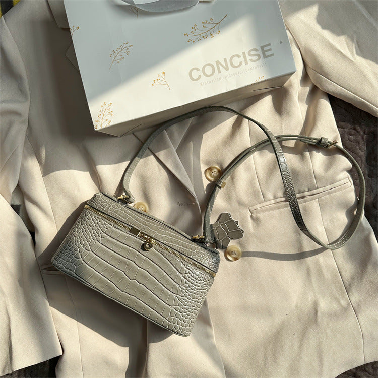 Popular Crocodile Pattern Portable Lunch Box Crossbody Bags