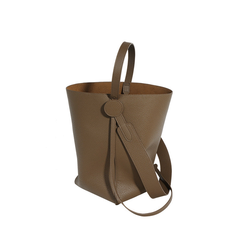 Design Cowhide Simple Large Capacity Portable Bags