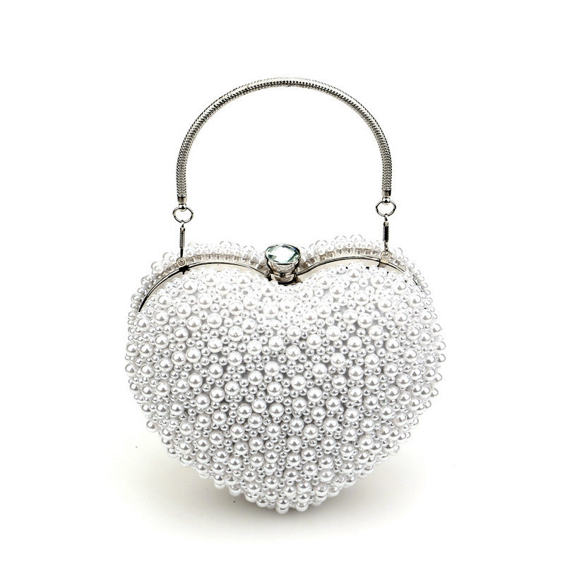 Women's Fashion Pearl Dinner Banquet Dress Clutch Evening Bags