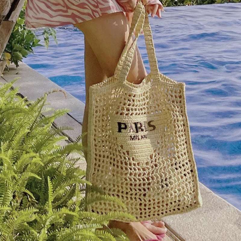 Super Hot Hollow Out Straw Fashion Bags