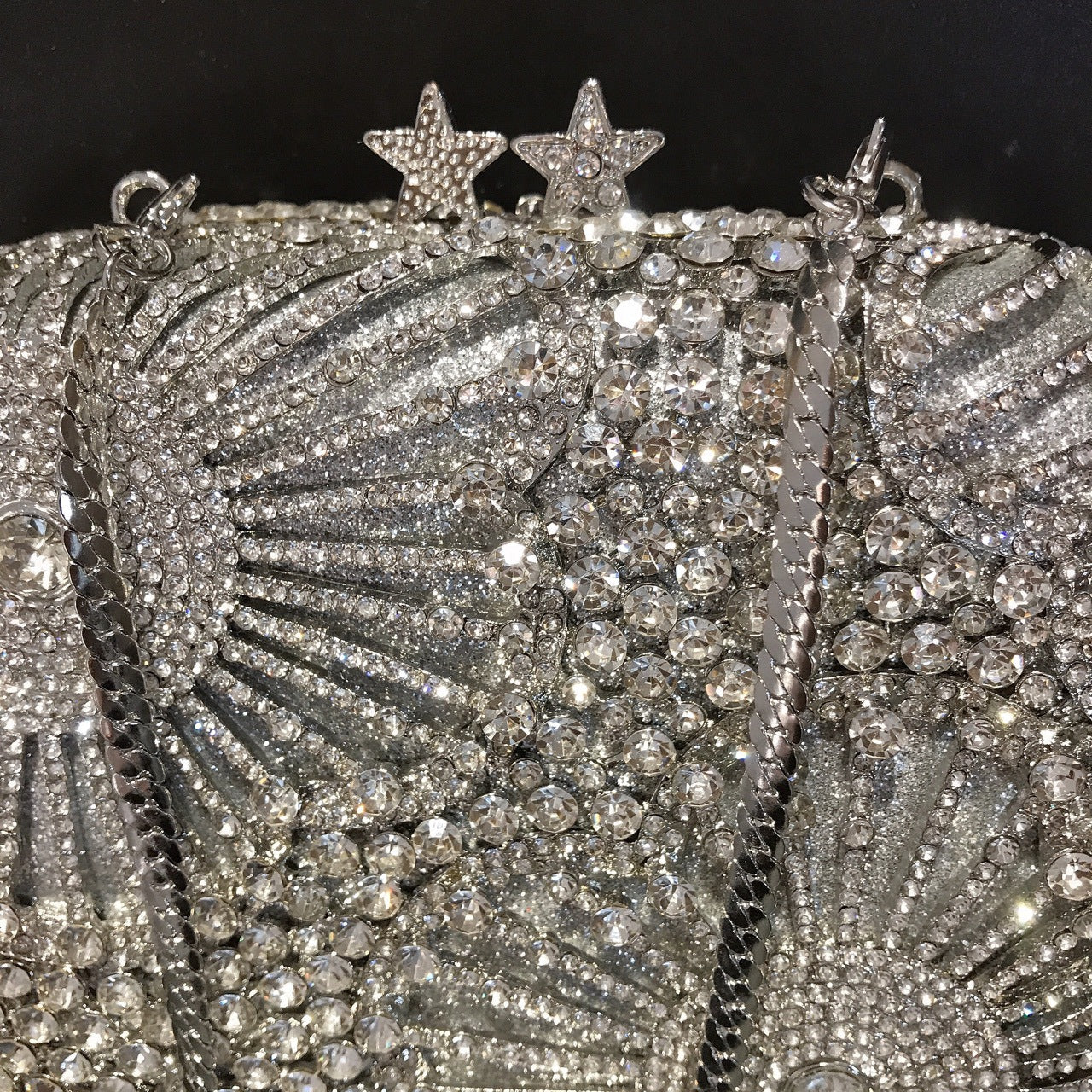 Banquet Hand-held Five-pointed Star Fireworks Crystal Evening Bags