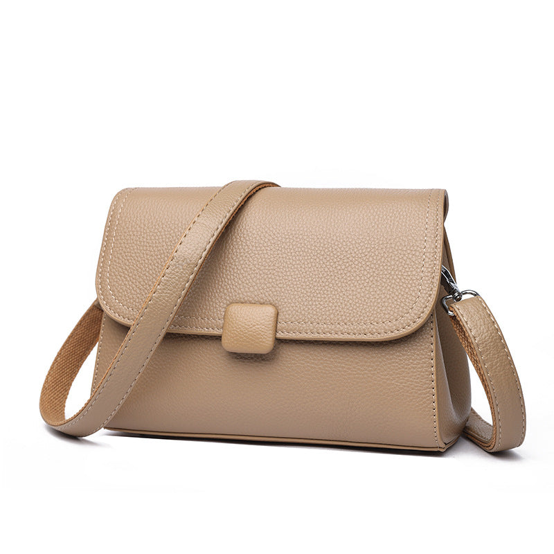 Women's Durable Genuine Leather High-grade Textured Shoulder Bags