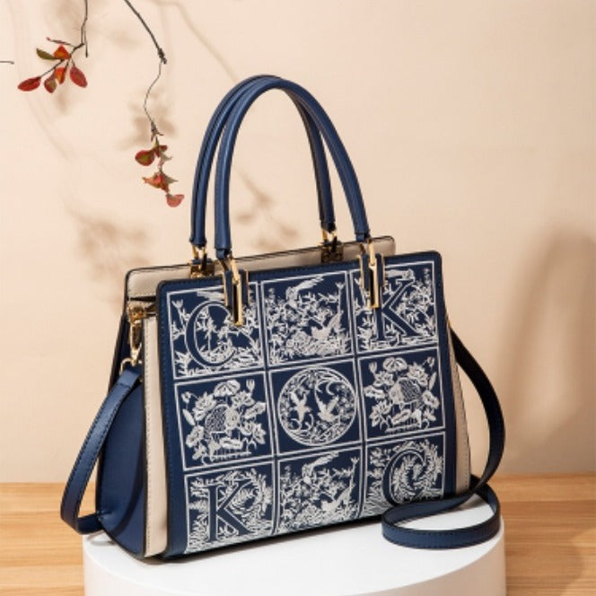 Women's Mother Embroidered Fashion Large Capacity Wedding Shoulder Bags