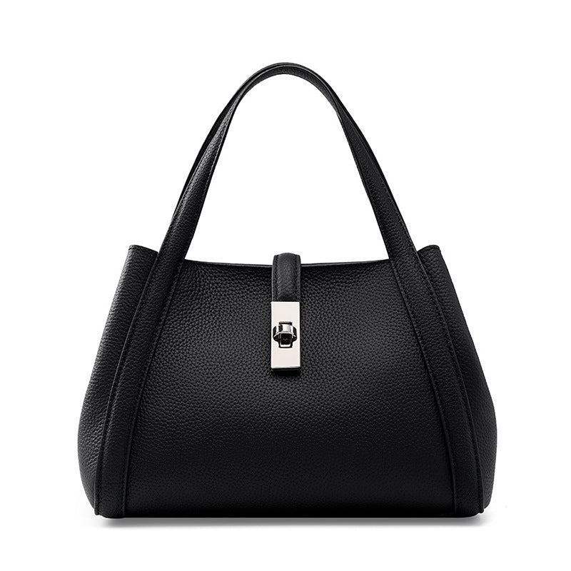 Cowhide Large Capacity Totes Vegetable Basket Crossbody Bags