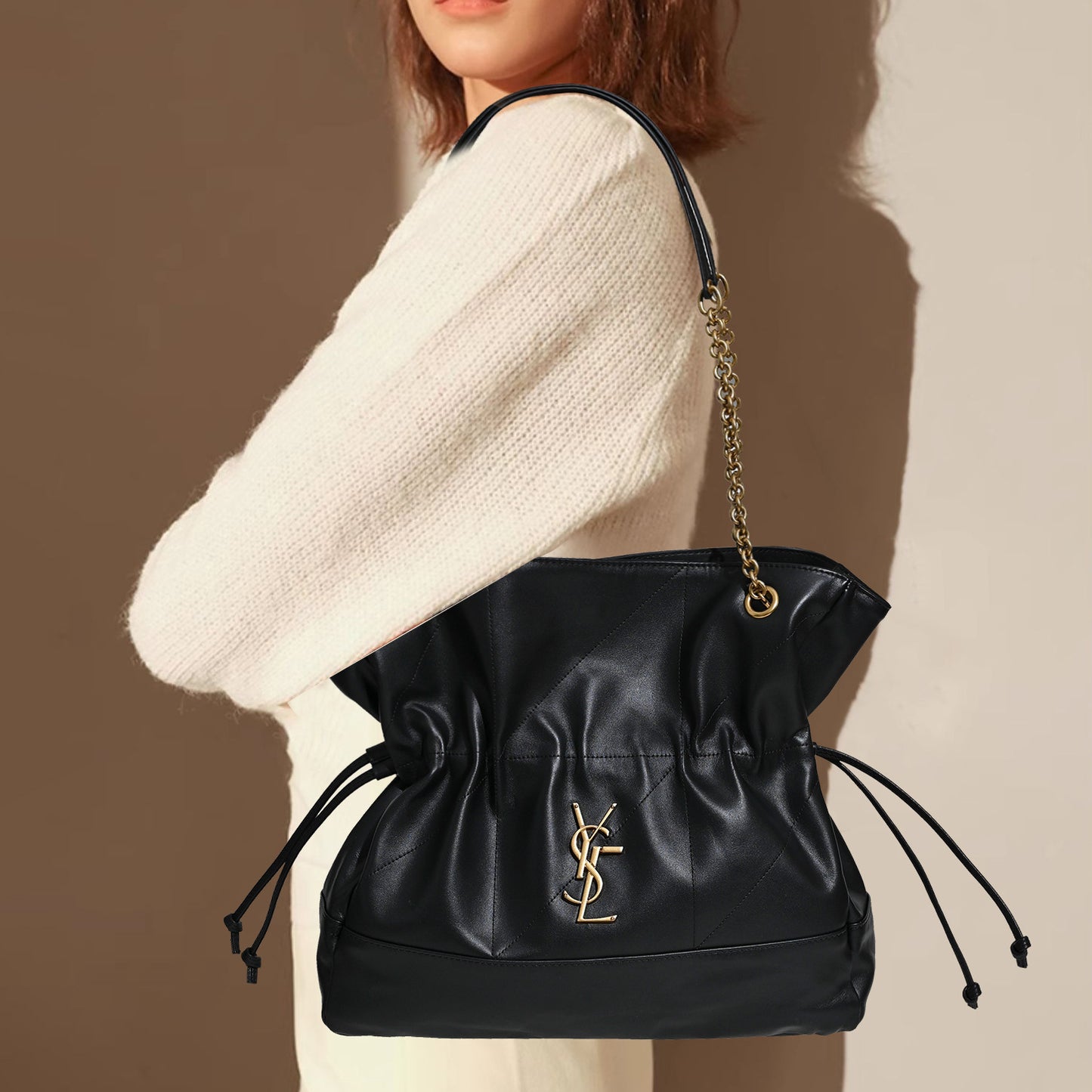 Comfortable Lucky Large Capacity Sheepskin Fashion Shoulder Bags