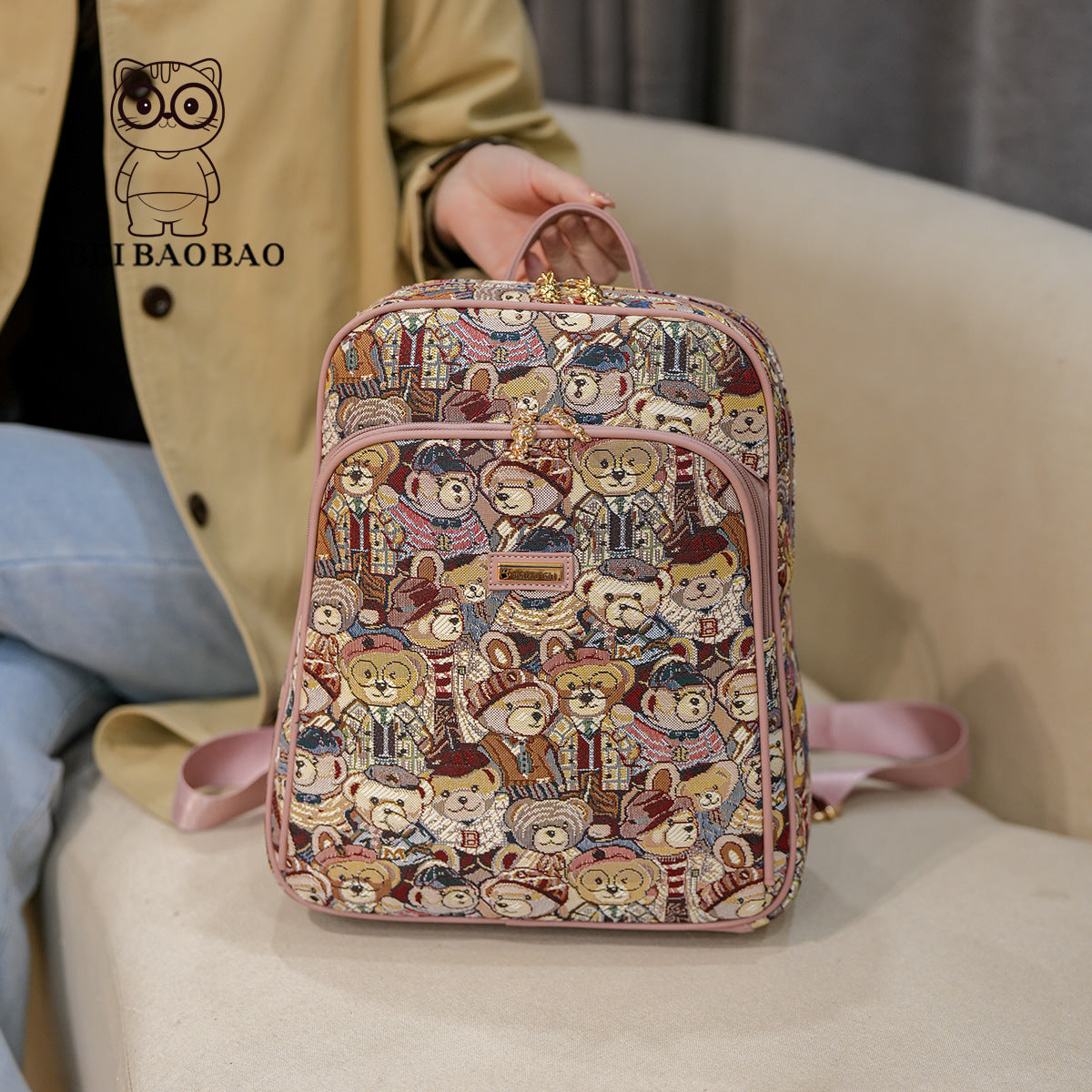 Source Large Capacity Fashion Bear Cute Backpacks