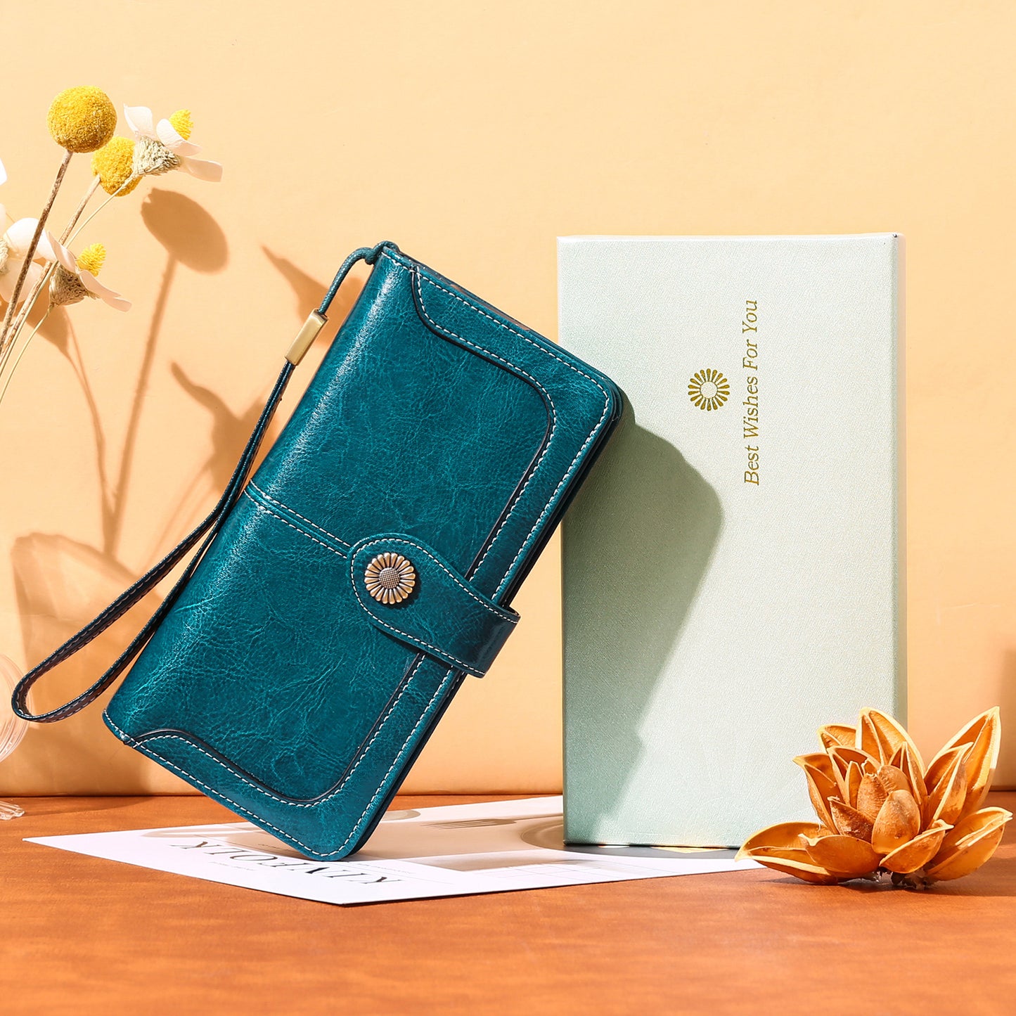 Women's Pu Leather Long Clutch Multifunctional Lady's Ladies Wallets