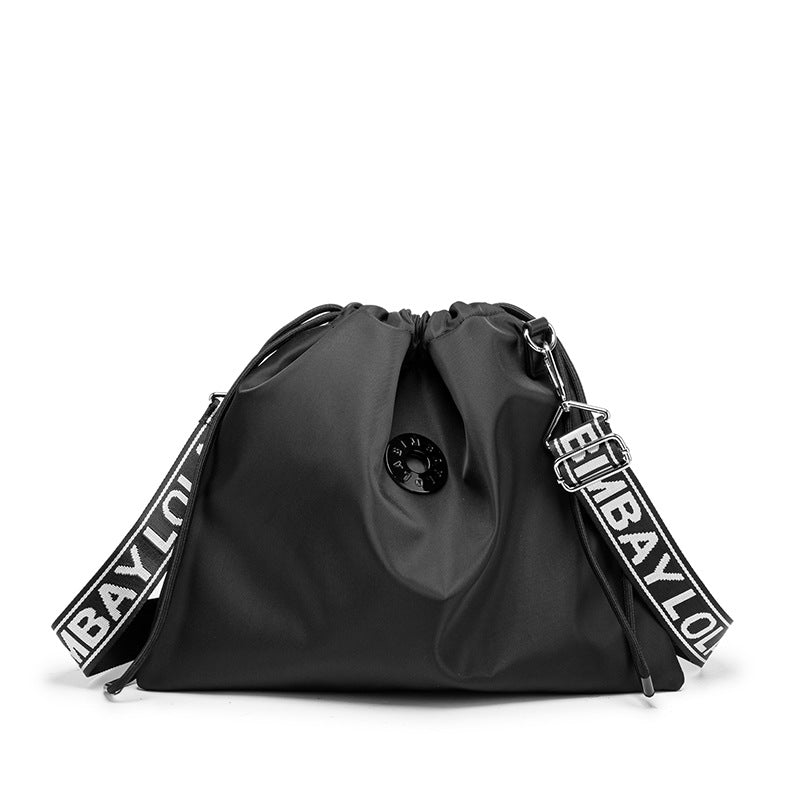Classic Fashion Spanish Drawstring Letter Stylish Shoulder Bags