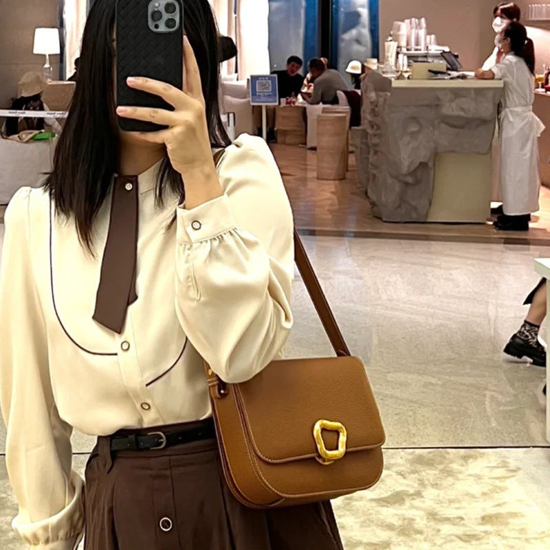 Durable Vintage Reset Series Cowhide Retro Crossbody Bags
