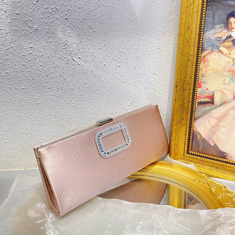 Women's Fashion Elegant Graceful Simple Rhinestone Dinner Crossbody Bags