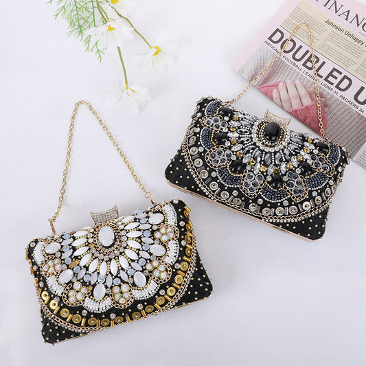 Pearl Embroidery Dinner Calm Elegant Charming Evening Bags