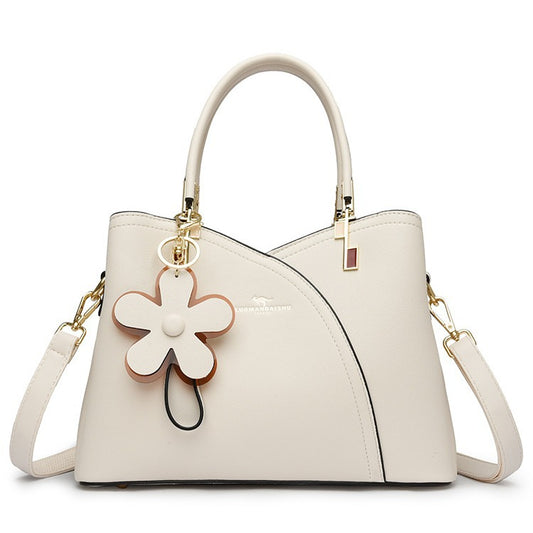 Women's Leather Stitching Portable Practical To Give Bags