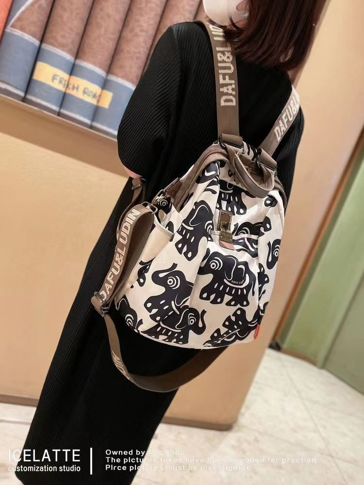 Women's Fashion Octopus Oxford Cloth Waterproof Backpacks